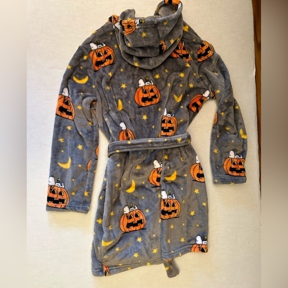 Peanuts plush snoopy grey robe by Berkshire Sz-S/M. R3 - Picture 5 of 11